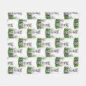 Camel Lama Alpaca Muster Design Fleecedecke (Vorderseite (Horizontal))