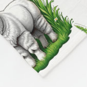 Camel Lama Alpaca Muster Design Fleecedecke (Ecke)