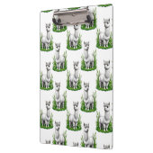 Camel Lama Alpaca Muster Design Klemmbrett (Links)