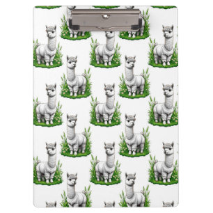 Camel Lama Alpaca Muster Design Klemmbrett