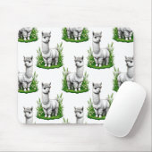 Camel Lama Alpaca Muster Design Mousepad (Mit Mouse)