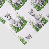Camel Lama Alpaca Muster Design Seidenpapier (Detail)