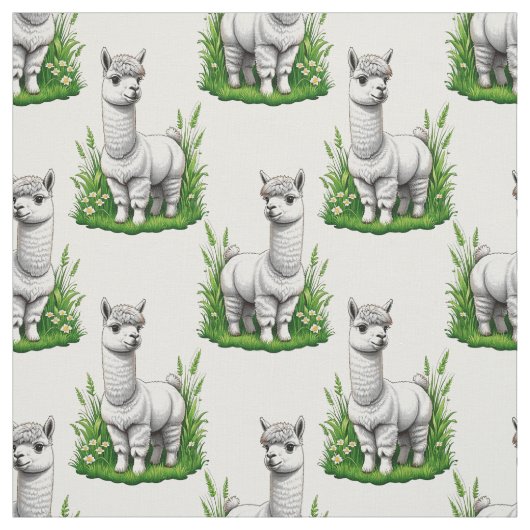 Camel Lama Alpaca Muster Design Stoff (Muster)