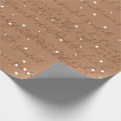 Camel Minimalistisches Skripttextschneefall Geschenkpapier (Ecke)