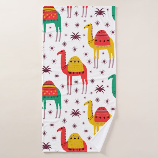 Camel Muster flache Farbgestaltung Badehandtuch (Badehandtuch)