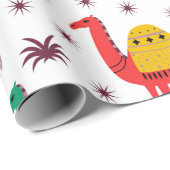 Camel Muster flache Farbgestaltung Geschenkpapier (Rolleneckpunkt)