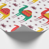 Camel Muster flache Farbgestaltung Geschenkpapier (Ecke)