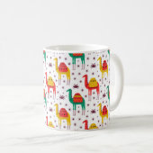 Camel Muster flache Farbgestaltung Kaffeetasse (VorderseiteRechts)