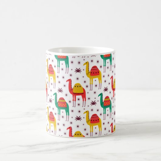 Camel Muster flache Farbgestaltung Kaffeetasse (Mittel)