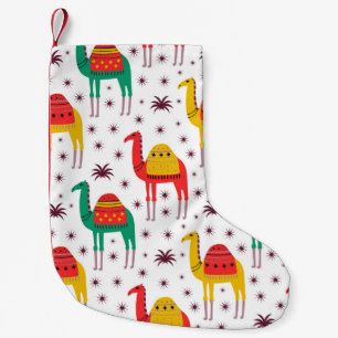 Camel Muster flache Farbgestaltung Kleiner Weihnachtsstrumpf
