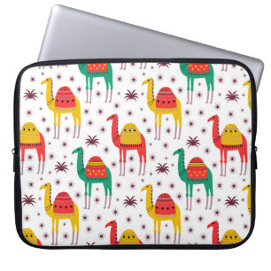 Camel Muster flache Farbgestaltung Laptopschutzhülle