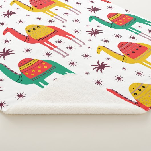 Camel Muster flache Farbgestaltung Sherpadecke (3/4)