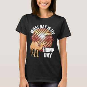 Camel Palm Tree Modern Retro Hump Day Camel T-Shirt