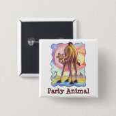 Camel Party Centre Button (Vorne & Hinten)