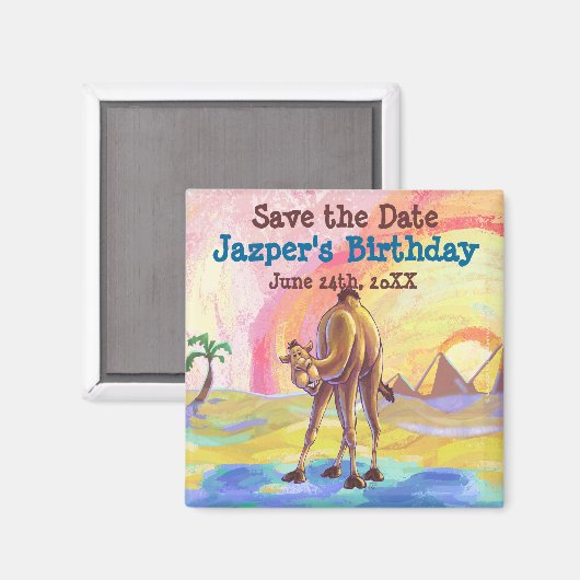 Camel Party Centre Magnet (Vorderseite/Rückseite)