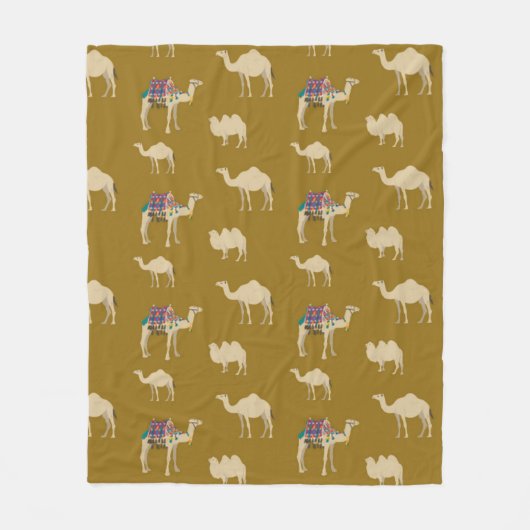 Camel Pattern Fleecedecke (Vorderseite)