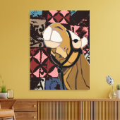 Camel Pattern Leinwanddruck (Insitu (Wohnzimmer))