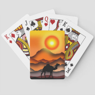 Camel Playing Cards Sunset Wüste Spielkarten