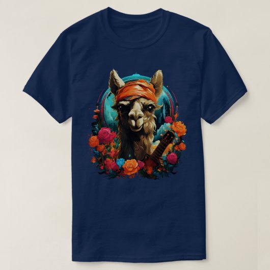 Camel Playing Guitar T-Shirt (Design vorne)