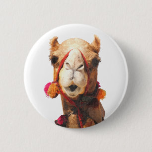 Camel Portrait Button