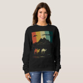 Camel Pyramiden von Gizeh Ägypten Anubis Sphinx un Sweatshirt (Vorne ganz)