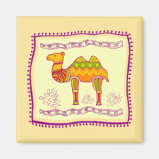 Camel Quilt Magnet (Vorne)