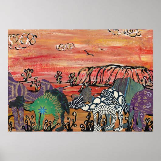 Camel Racing im Outback Poster (Vorne)