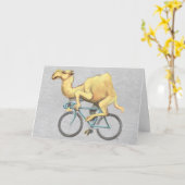 Camel Reiten mit dem Fahrrad Karte (Gelbe Blume)
