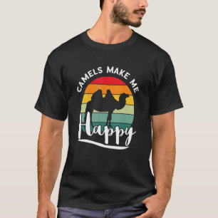 Camel Retro Vintag Camels macht mich glücklich Cam T-Shirt