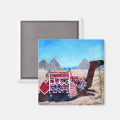 Camel Ride in Giza, Magnet (Vorderseite/Rückseite)
