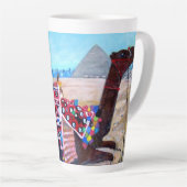 Camel Rides in Gizeh, Latte Tasse (Rechte Ecke)
