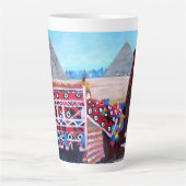 Camel Rides in Gizeh, Latte Tasse (Vorderseite)