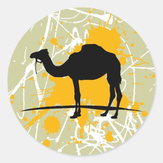 Camel Runder Aufkleber (Vorderseite)