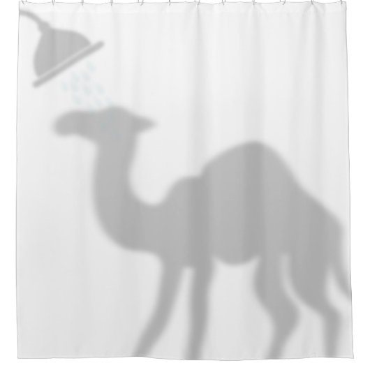 Camel Shadow Silhouette Shadow Buddies in Shows Duschvorhang (Vorderseite)
