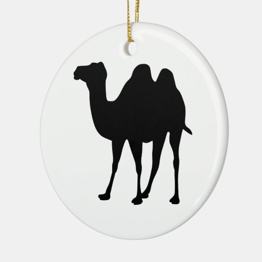 Camel Silhouette Keramikornament (Links)
