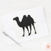 Camel Silhouette Quadratischer Aufkleber (Umschlag)