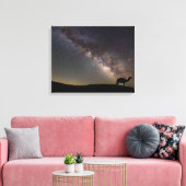 Camel-Silhouette und Milchstraße Leinwanddruck (Insitu (Wohnzimmer))