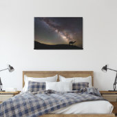 Camel-Silhouette und Milchstraße Leinwanddruck (Insitu (Schlafzimmer))