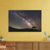 Camel-Silhouette und Milchstraße Leinwanddruck (Insitu (Wohnzimmer))