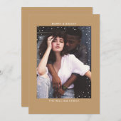 Camel Snowfall | Frohe Weihnachten mit Foto Einladung (Vorne/Hinten)