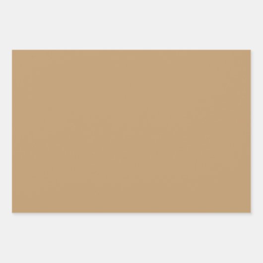 Camel Solid Color Geschenkpapier Set (Vorderseite)