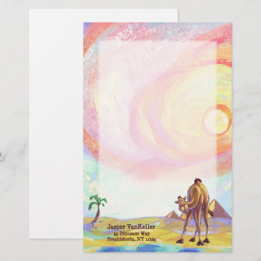 Camel Stationery Briefpapier (Vorne/Hinten)