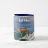 Camel Surfing on a Wave Fun Personal Mug Cup Tasse (Zentrum)