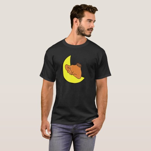 Camel Tired Nap All Day Sleep All Night Camel T-Shirt (Vorne ganz)