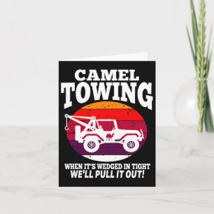 Camel Towing Fun Retro Camel Towing Fun Halloween Karte