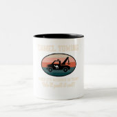 Camel Towing Sarcasm Animal Lover Camels Hausbesit Zweifarbige Tasse (Mittel)
