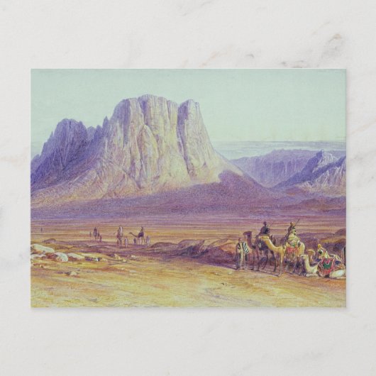 Camel Train, Condessi, Mount Sinai, 1848 Postkarte (Vorderseite)