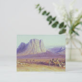 Camel Train, Condessi, Mount Sinai, 1848 Postkarte (Stehend Vorderseite)