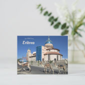 Camel Train Keren Eritrea Postkarte (Stehend Vorderseite)