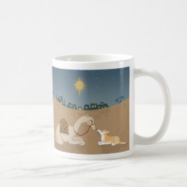 Camel und Corgi Weihnachten Tasse